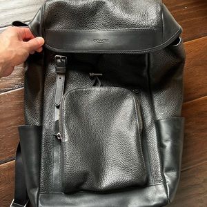 Coach leather backpack